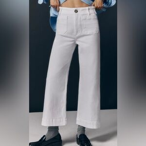 The Colette Crop Wide-Leg Jeans by Maeve